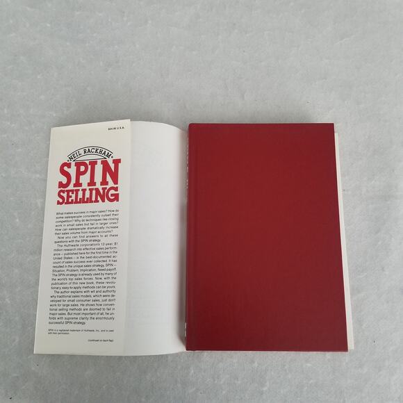 SPIN Selling Hardcover Book by Neil Rackham - New - Picture 4 of 8